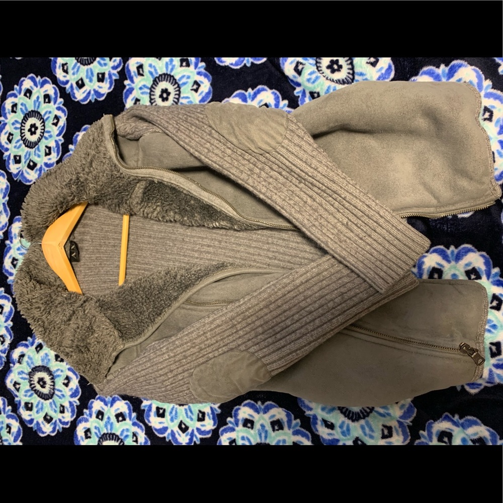 Armani Exchange shearling sued sweater